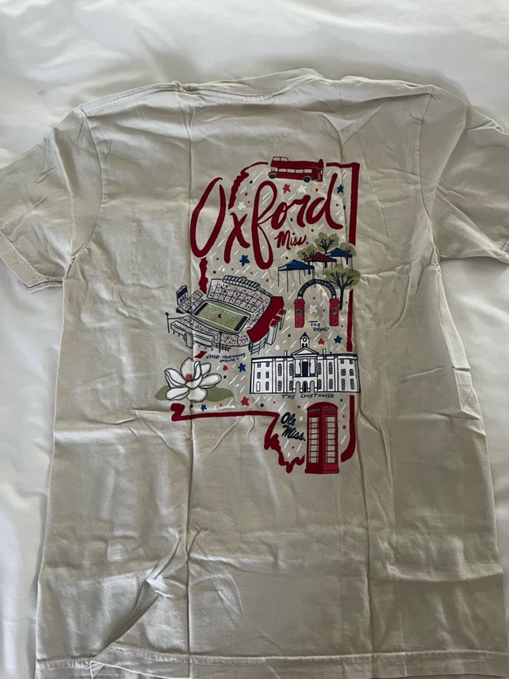 Comfort Colors Cream Pocket Tee with Crew Neck